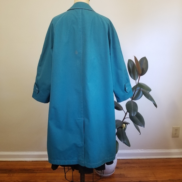 Teal Fleet Street Trenchcoat - Picture 4 of 7